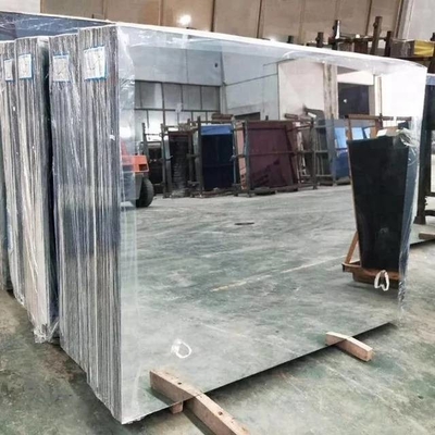 Specchio di parete in alluminio e argento per decorazioni moderne